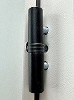 Cache paumelles couleur noir